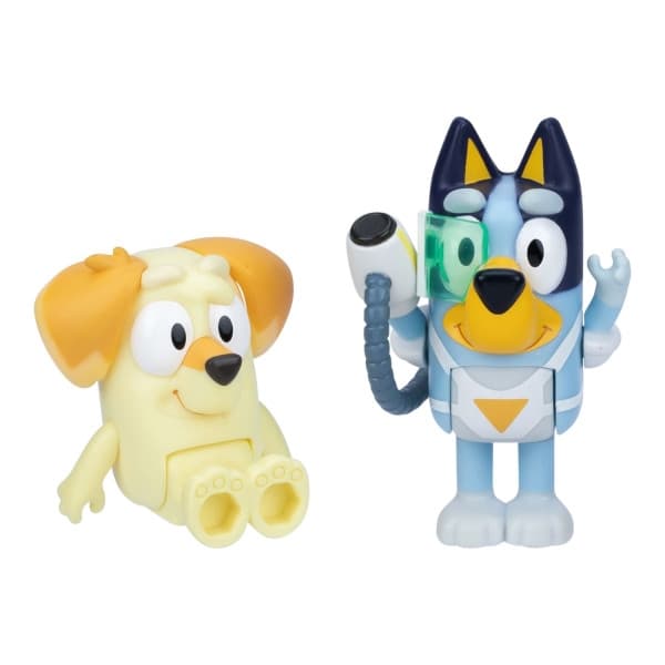 Bluey Figur Surprise Blaster Suit, 2-pack