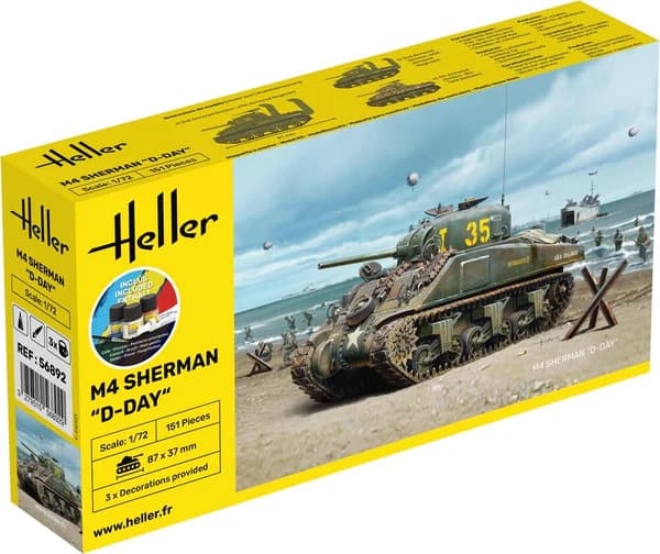 Starter Kit Sherman M4 D-Dag 1:72