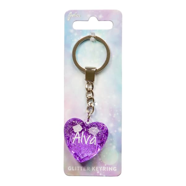 Avaimenperä Glitter Heart Alva
