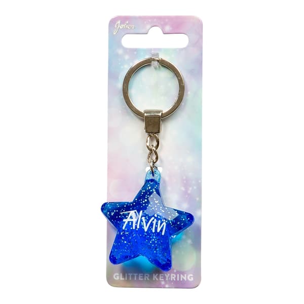 Nøglering Glitter Star Alvin