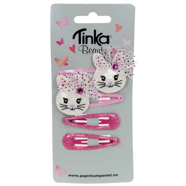 Hiusklipsit Bunny 4 kpl - Tinka
