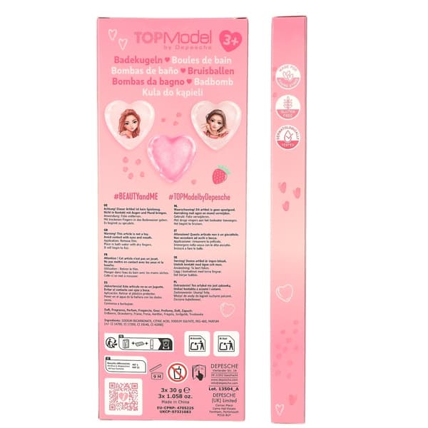 TOPModel Badebomber, hjerteformede BEAUTY and ME