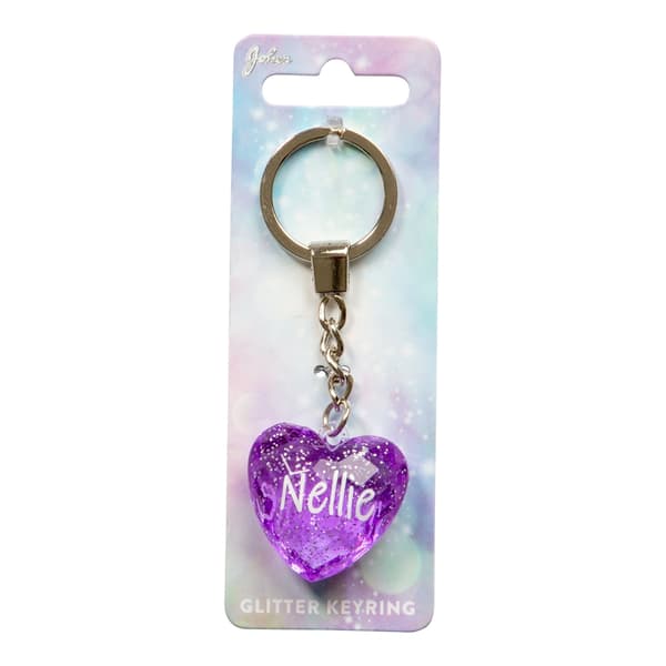 Nøglering Glitter Hjerte Nellie