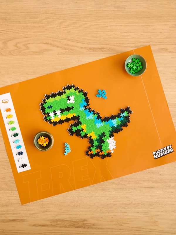 Plus-plus Palapeli Numeroilla T-Rex 250kpl