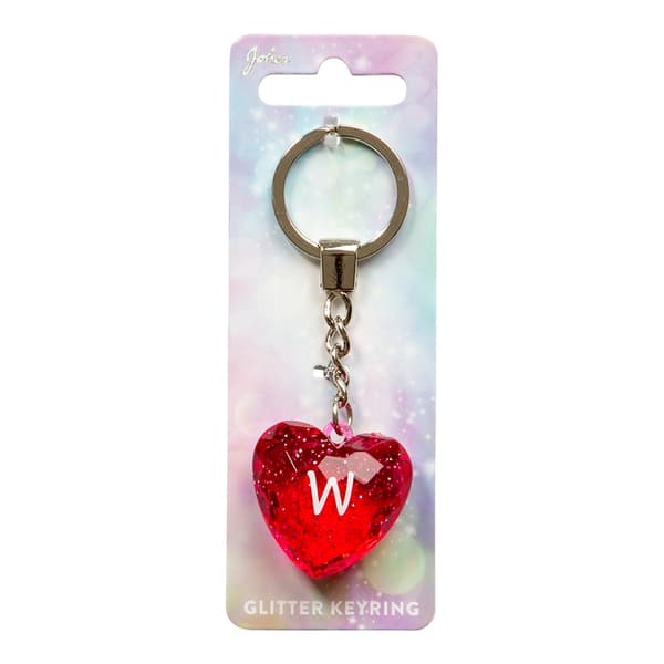 Nøglering Glitter Heart W