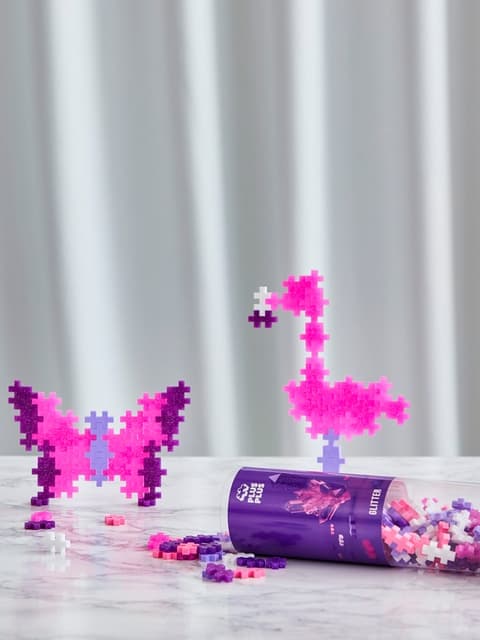 Plus Plus Glitter Färgmix, 240 Bitar