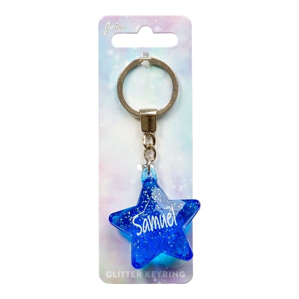 Nøglering Glitter Star Samuel