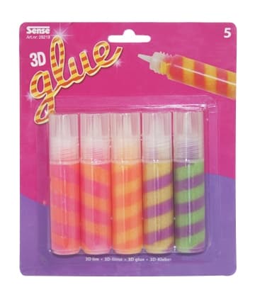 Sense Randigt Glitterlim 5-Pack