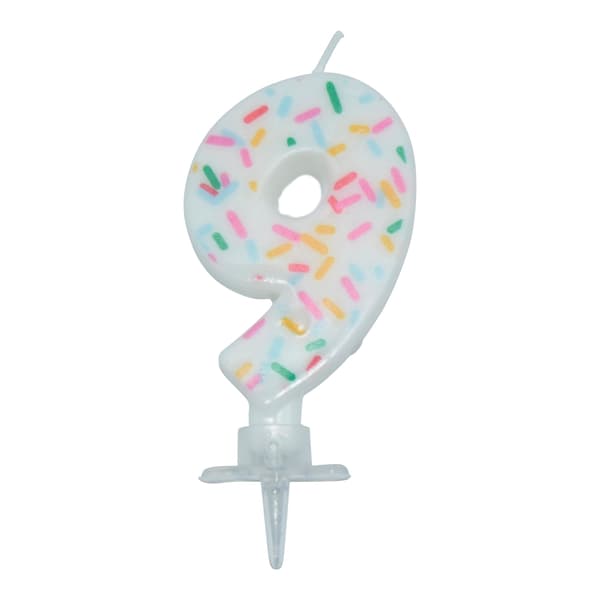 Tårtljus SPRINKLES 9 år