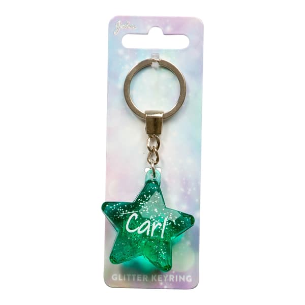 Nøglering Glitter Star Carl