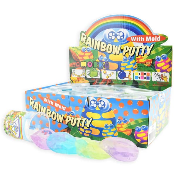 Rainbow Putty Glitter 4 Layer, 1 st - Robetoy