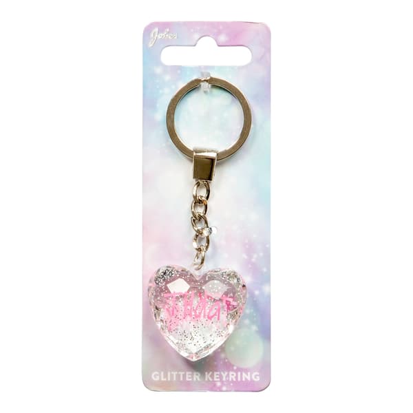 Nøglering Glitter Hjerte Tilda