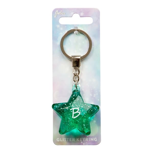 Nøglering Glitter Star B