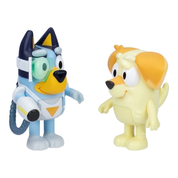 Bluey Figur Surprise Blaster Suit, 2-pack