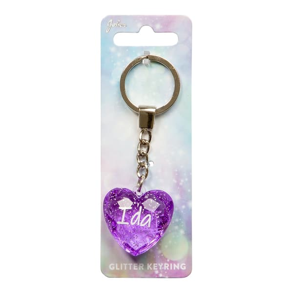 Avaimenperä Glitter Heart Ida