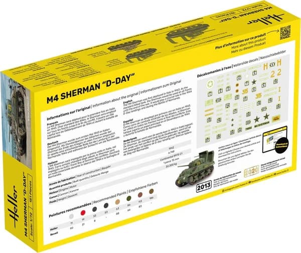 Starter Kit Sherman M4 D-Day 1:72