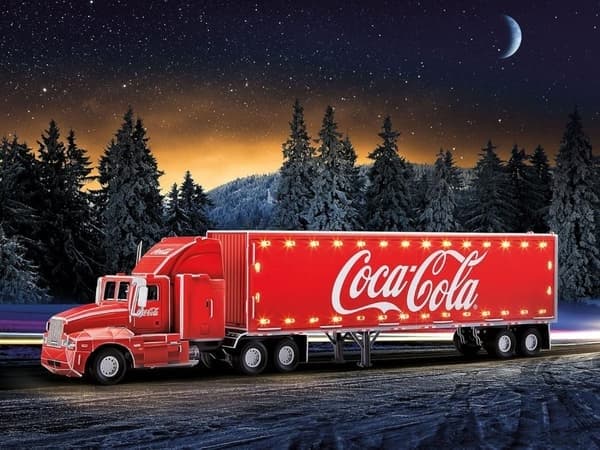 Pussel 3D  Coca-Cola Lastbil med Led