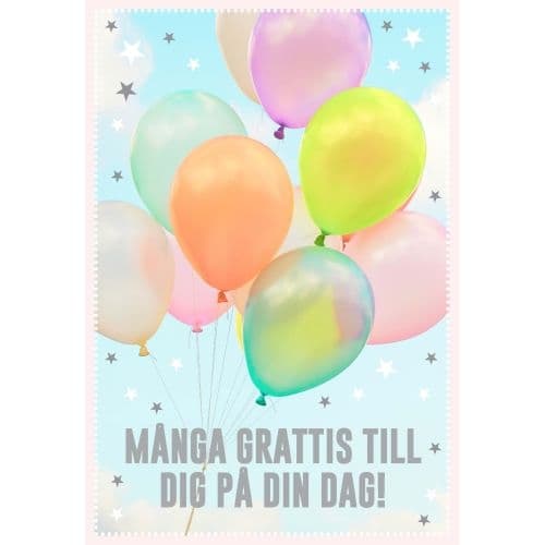 Dubbla Barnkort Många Grattis