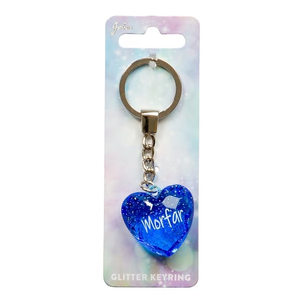 Avaimenperä Glitter Heart Morfar