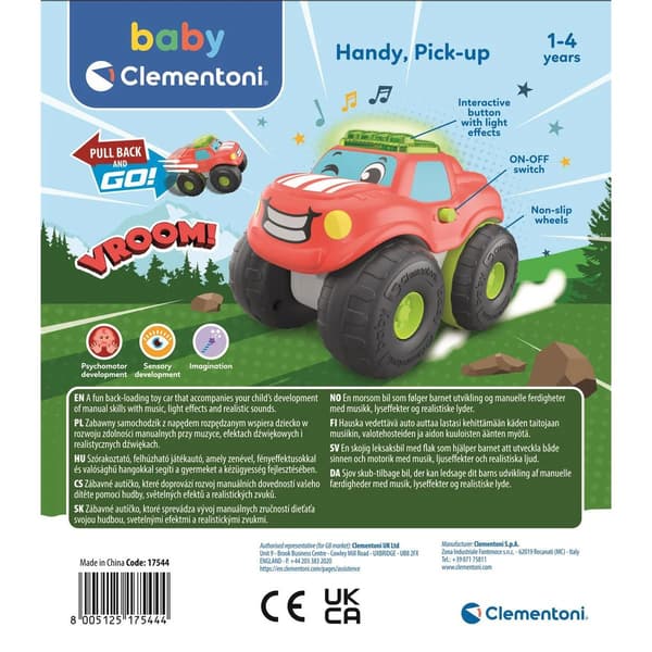 Pull Back & Go, Handy Pick-up – Clementoni
