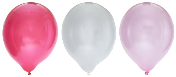 Ilmapallot 30 cm Metallic Pink 8 kpl