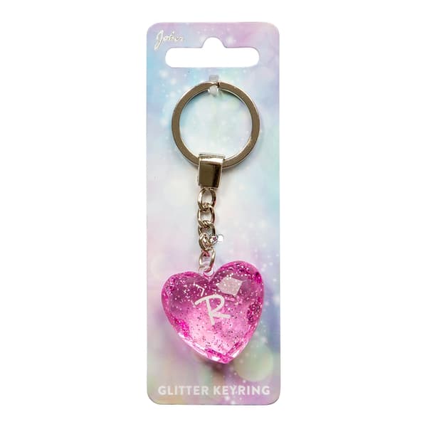Nøglering Glitter Heart R