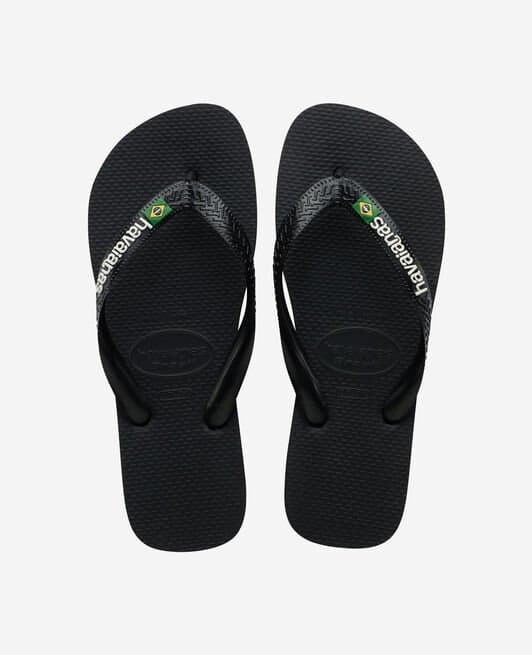 Hawaiian flip Flops Brasilien Logo Sort 45/46
