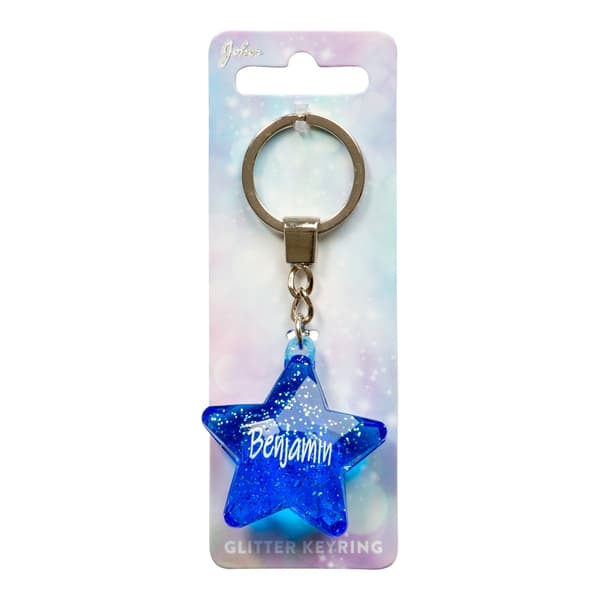 Nøglering Glitter Star Axel