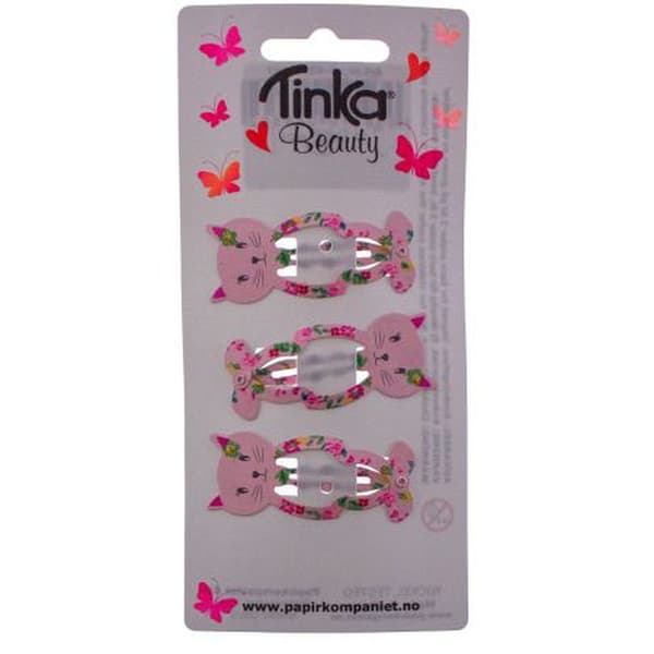 Hiusklipsit Kissa 3 kpl - Tinka