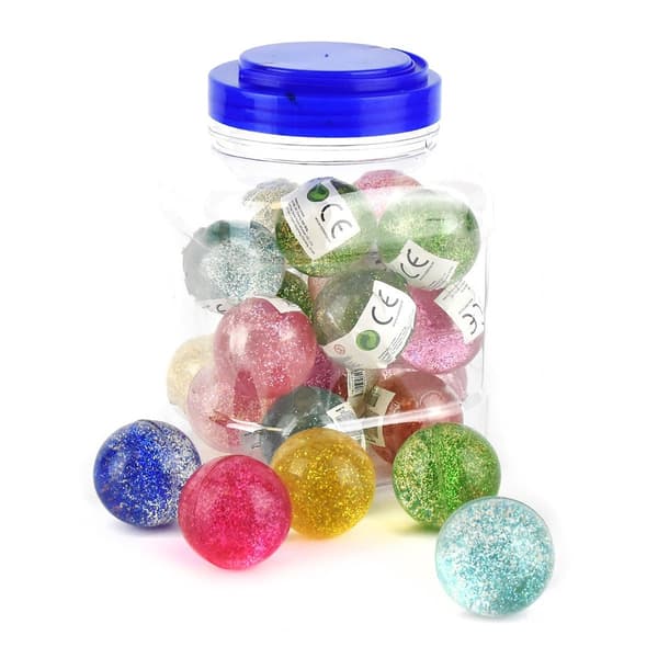 Studsboll Glitter  4,5 cm - Robetoy