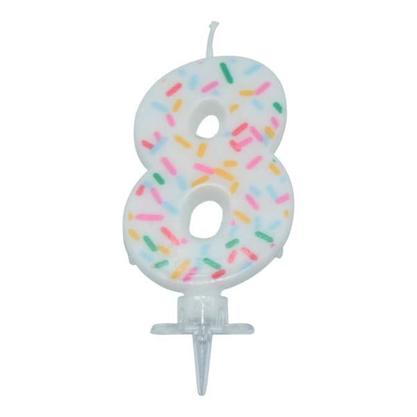Tårtljus SPRINKLES 8 år