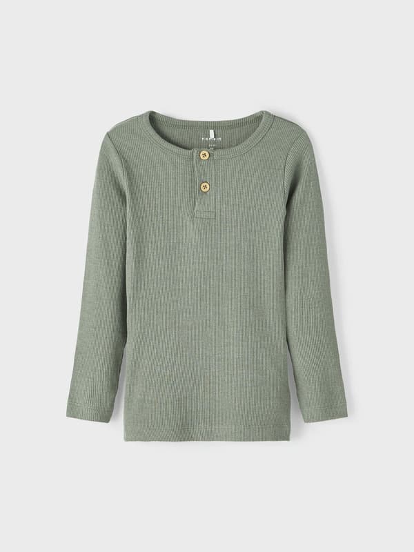 Name it Mini sweater med knapper Grøn, str. 110