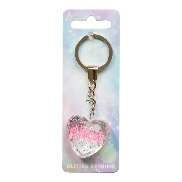 Nøglering Glitter Hjerte Nora