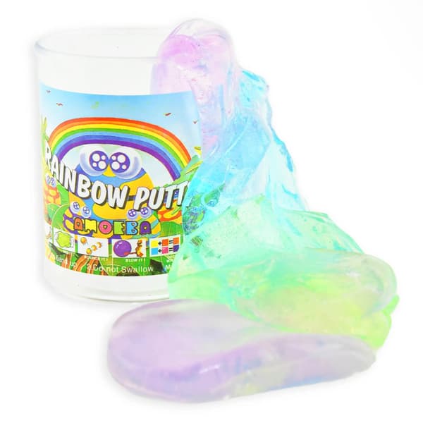 Rainbow Putty Glitter 4 Layer, 1 st - Robetoy