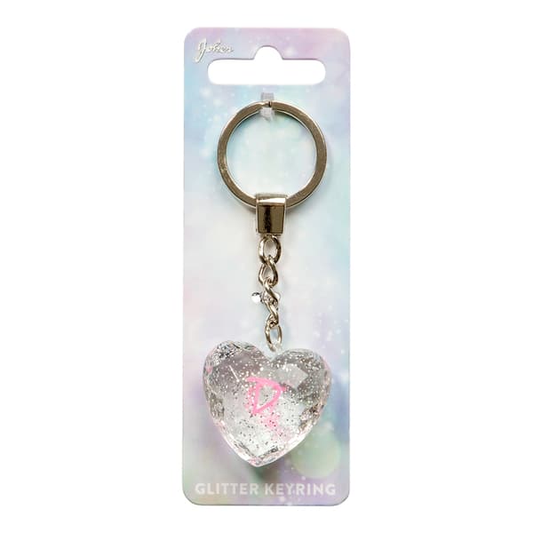 Nyckelring Glitter Heart D