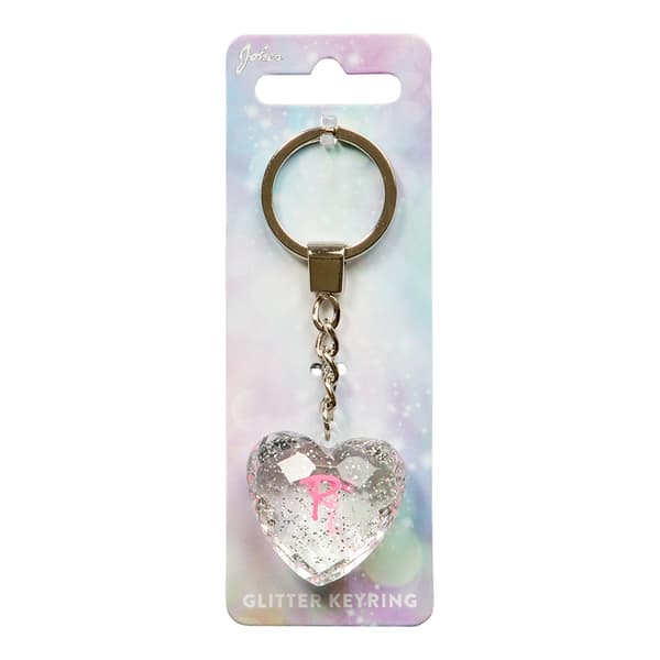 Nøglering Glitter Heart P