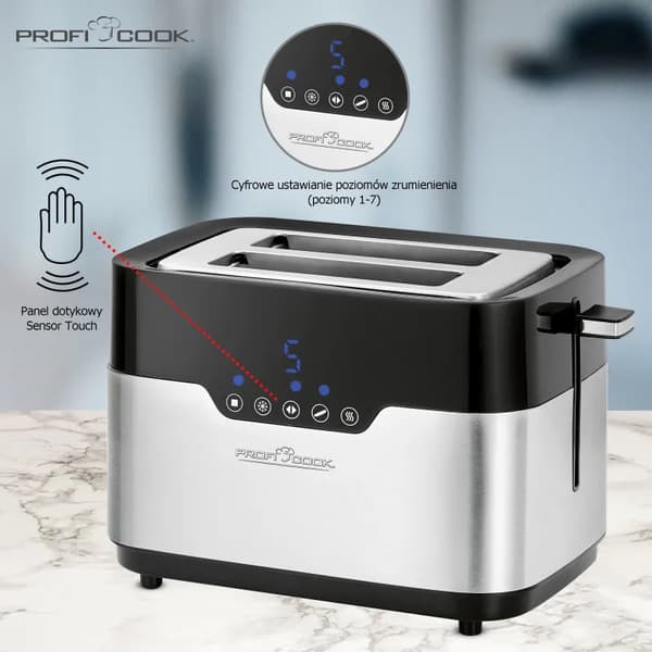 ProfiCook PC-TA 1170 Brødrister Bollerist Optøning 920W