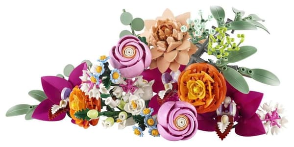 LEGO Botanical Collection 10342 Smuk buket lyserøde blomster