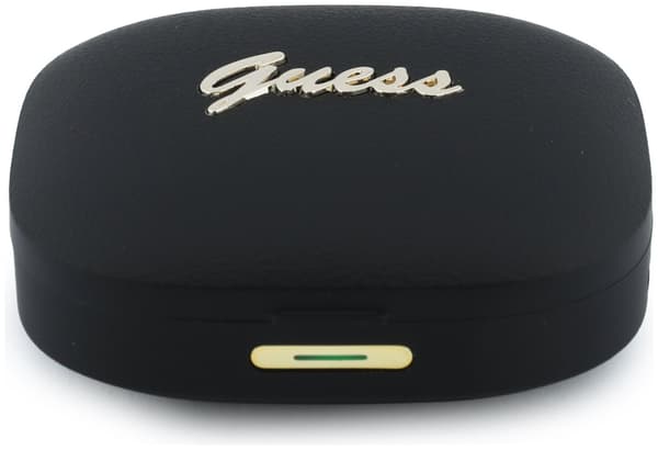 GUESS Script Metal Logo In-Ear Hovedtelefoner Sort med oversætter