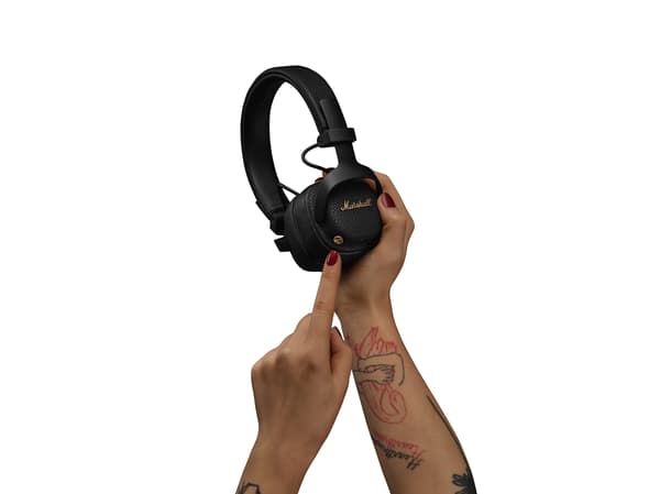 Marshall Milton A.N.C Trådløse On-Ear Bluetooth 6.0 Hovedtelefoner Sort