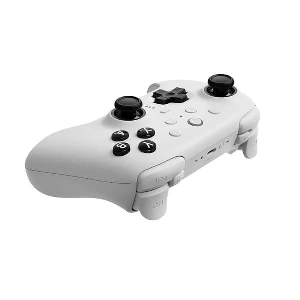 8BitDo Ultimate 2 Bluetooth -ohjain Nintendo Switchille / Switch 2:lle, langaton, valkoinen