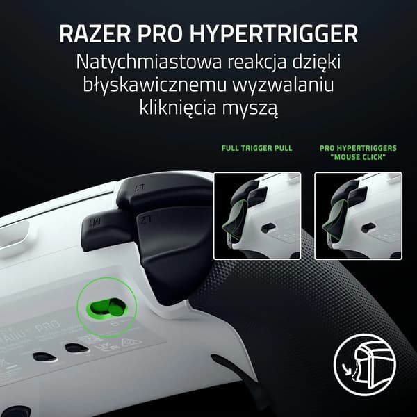 Razer Raiju V3 Pro Controller til PS5, PC Trådløs Hvid