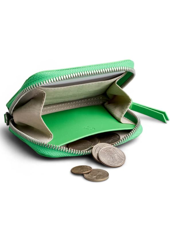 Bellroy Folio Piccolo læderpung - neongrøn