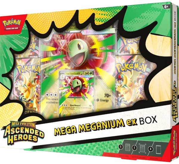 Korttipeli POKEMON TCG Mega Evolution Ascended Heroes Mega Meganium ex Box