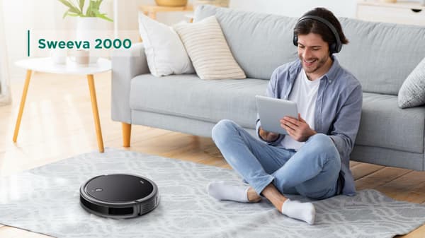 TCL Sweeva 2000 Robotstøvsuger Sort