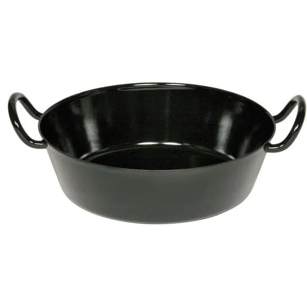 RIESS Sort 30 cm sort - emaljeret pande