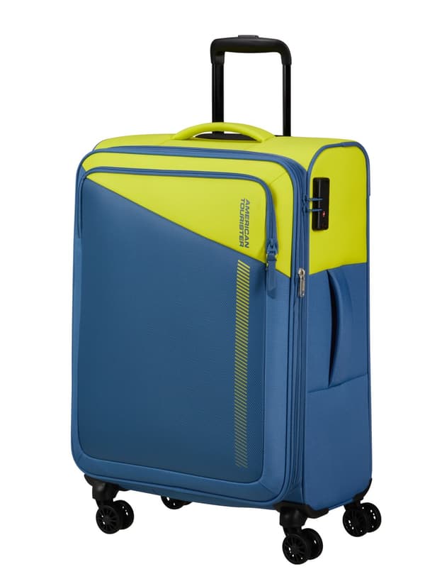 Medium resväska American Tourister Daring Dash EXP - lime / coronet