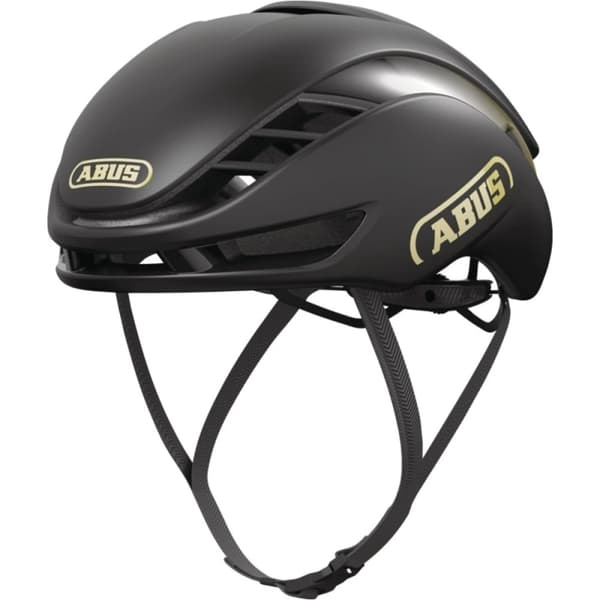 Abus GameChanger 2.0 cykelhjelm sort-guld Størrelse: L