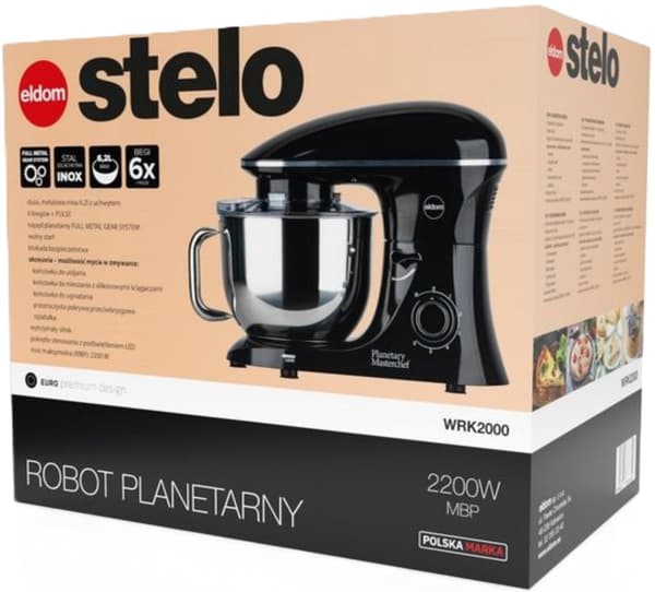 ELDOM WRK2000 Stelo Planetary Mixer Black