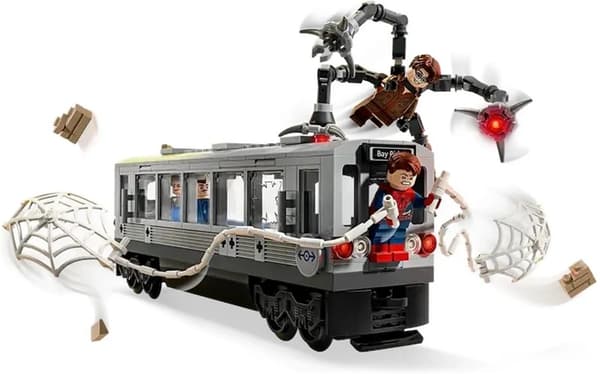 LEGO Marvel 76321 Spider-Man mot Doc Ock – tunnelbanescen